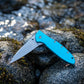 1660 Folding Pocket Knife 2.87" 8Cr13MoV Blade Flipper Opening Liner Lock Everyday Carry Utility Knife