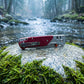 535-9 Folding Pocket Knife with D2 Steel Drop-Point Blade and Red G10 Handle