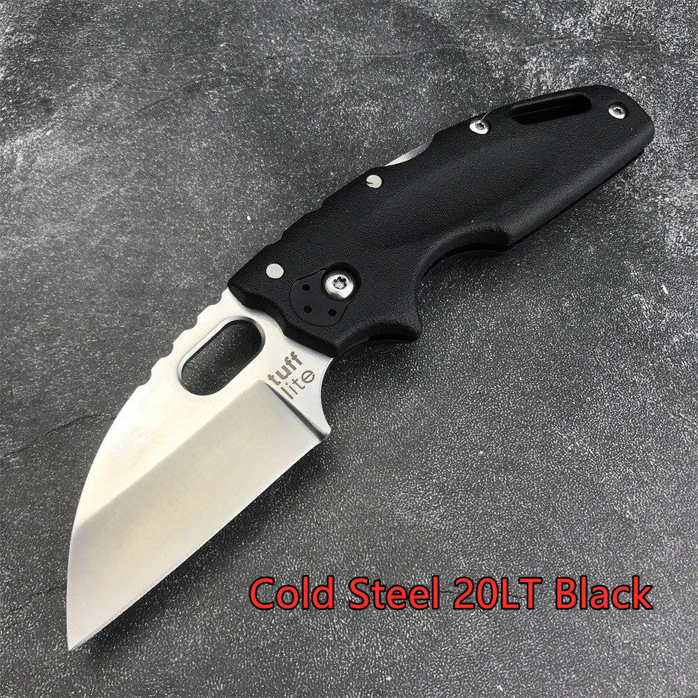 2024 Cold Steel 20LT Tuff Lite Back Lock Folding Knife 2.5" 440C Blade Nylon Glass Handle with Pocket Clip Portable Mini Outdoor Defense Pocket Tool