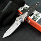 M390 Steel Folding Pocket Knife TC4 Titanium Carbon Fiber Handle Thumb Stud Sub-Frame Lock EDC Folder