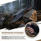 Full Tang N690 Steel Fixed Blade Outdoor Knife with G10 Handle and Protective Sheath