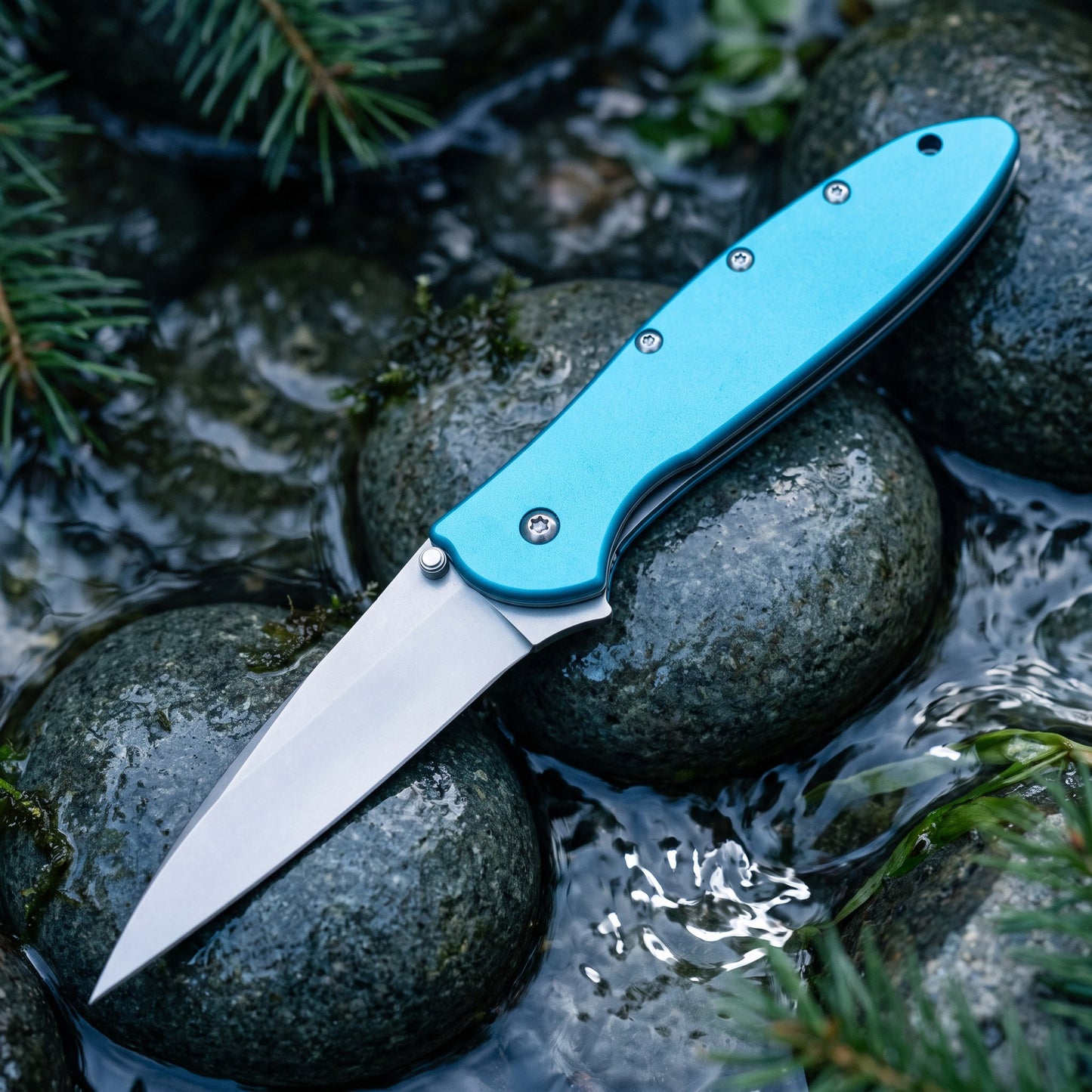 1660 Folding Pocket Knife 2.87" 8Cr13MoV Blade Flipper Opening Liner Lock Everyday Carry Utility Knife