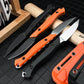 Compact Full Tang Fixed Blade EDC Knife with 8Cr13MoV Steel Blade, Ergonomic Nylon Handle & Molded Sheath for Outdoor Camping