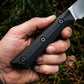 3500-10BK Fixed Blade Paring Knife with G10 Handle Black Coated 8Cr13MoV Stainless Steel Utility Fruit Knife Sheath Included