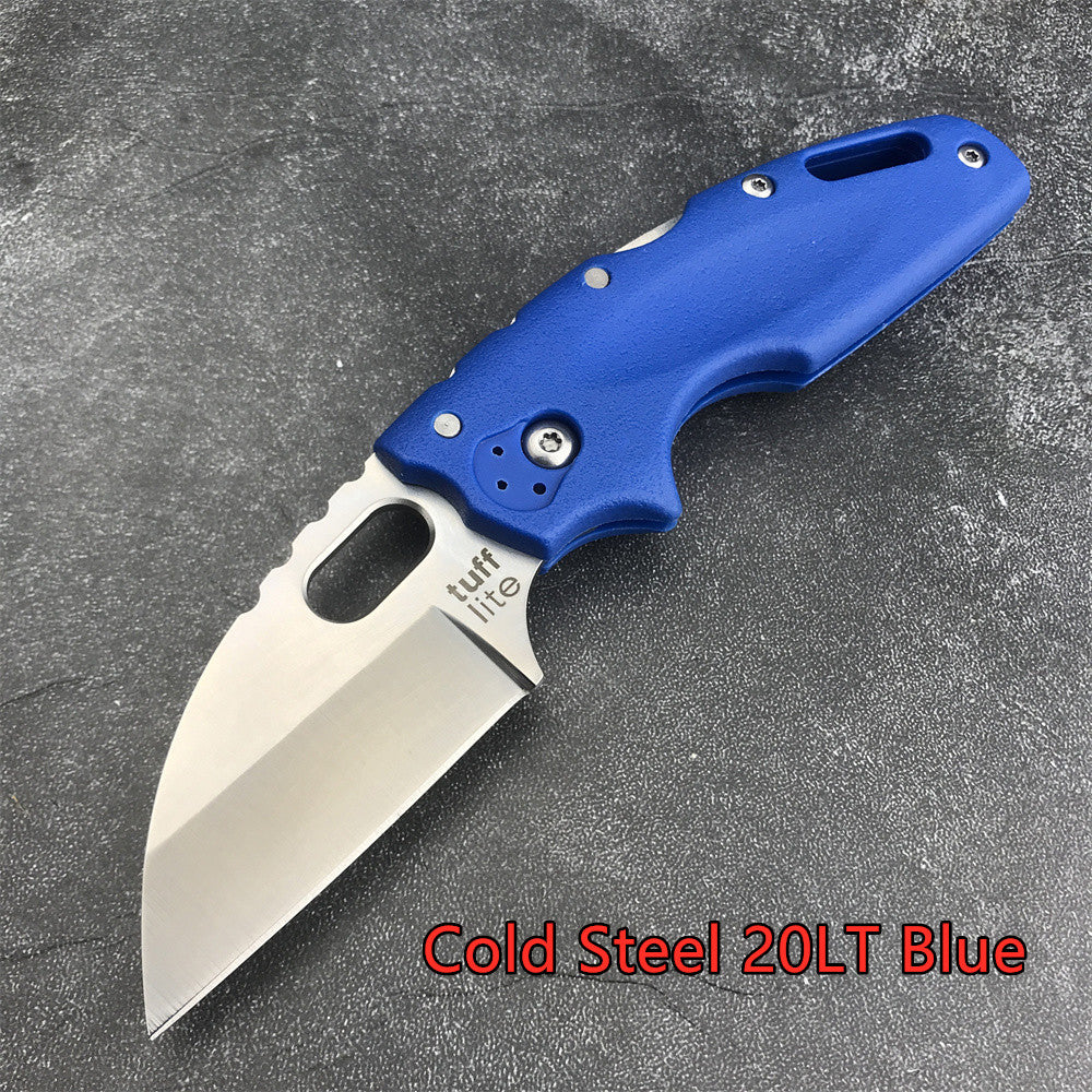 2024 Cold Steel 20LT Tuff Lite Back Lock Folding Knife 2.5" 440C Blade Nylon Glass Handle with Pocket Clip Portable Mini Outdoor Defense Pocket Tool