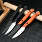 Compact Full Tang Fixed Blade EDC Knife with 8Cr13MoV Steel Blade, Ergonomic Nylon Handle & Molded Sheath for Outdoor Camping
