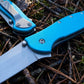 1660 Folding Pocket Knife 2.87" 8Cr13MoV Blade Flipper Opening Liner Lock Everyday Carry Utility Knife