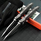 M390 Steel Folding Pocket Knife TC4 Titanium Carbon Fiber Handle Thumb Stud Sub-Frame Lock EDC Folder
