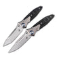 M390 Steel Folding Pocket Knife TC4 Titanium Carbon Fiber Handle Thumb Stud Sub-Frame Lock EDC Folder