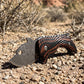Damascus Steel Folding EDC Pocket Knife Dual Color G10 Handle Thumb Hole Stubby Utility Knife