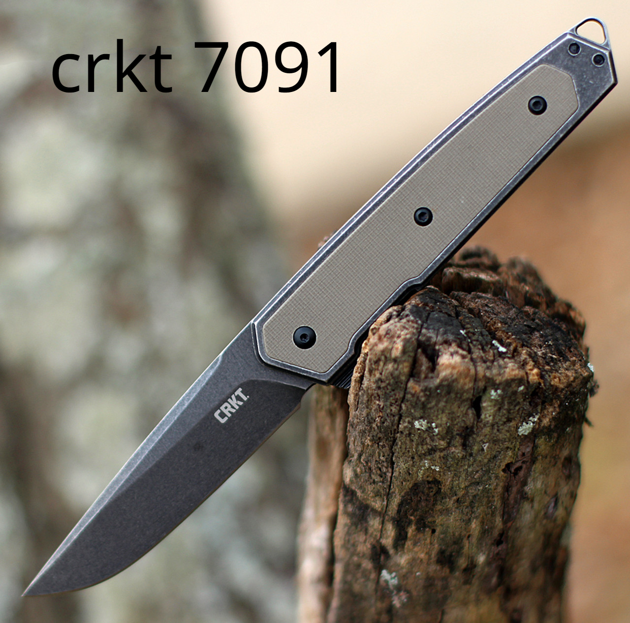 NEW Columbia River CRKT 5401 Flavio Ikoma Seismic Deadbolt Lock Flipper Knife 3.969" D2 Satin Plain Blade, Black G10 Handles, Outdoor Tactical Pocket EDC Folding Knives