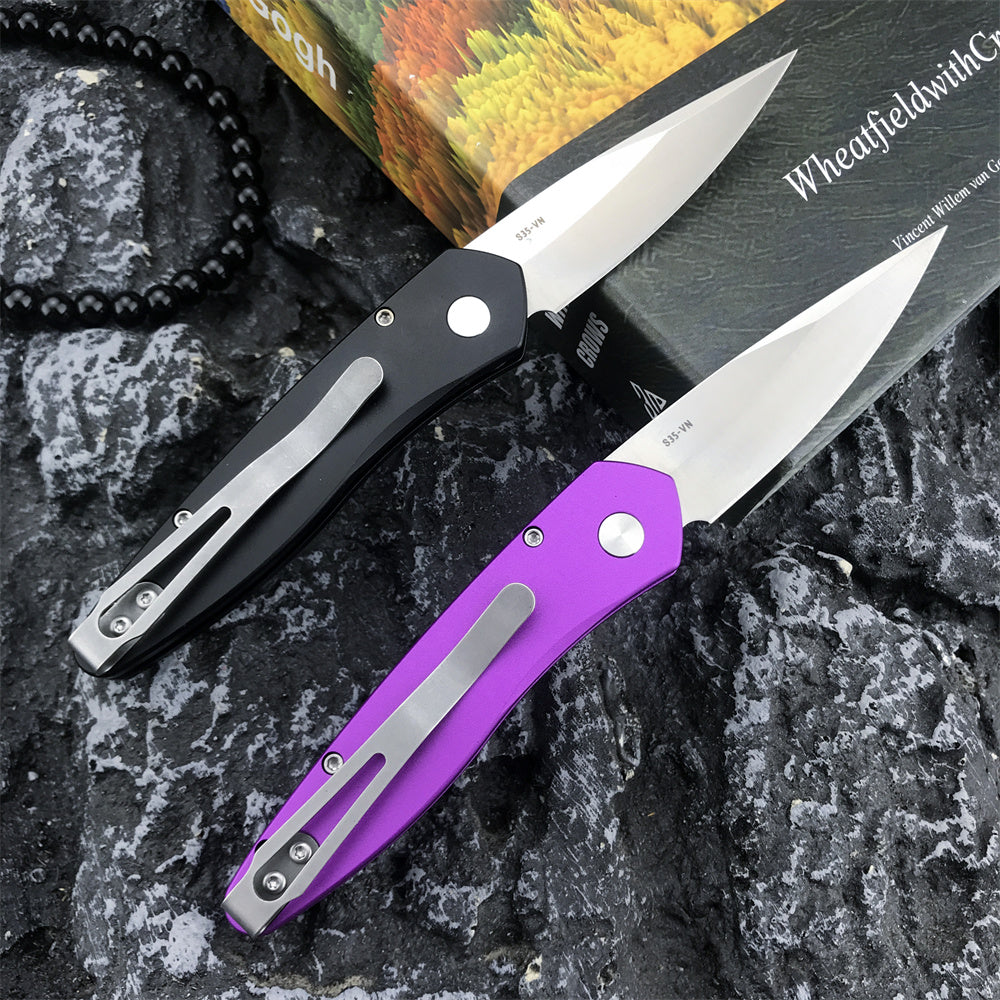 Pro-Tech 3407 Automatic Folding Knife 2.75 Inch CPM-S35VN High Quality Steel Forging of The Blade T6 Aeronautical Aluminum Handle EDC Automatic Pocket Knives