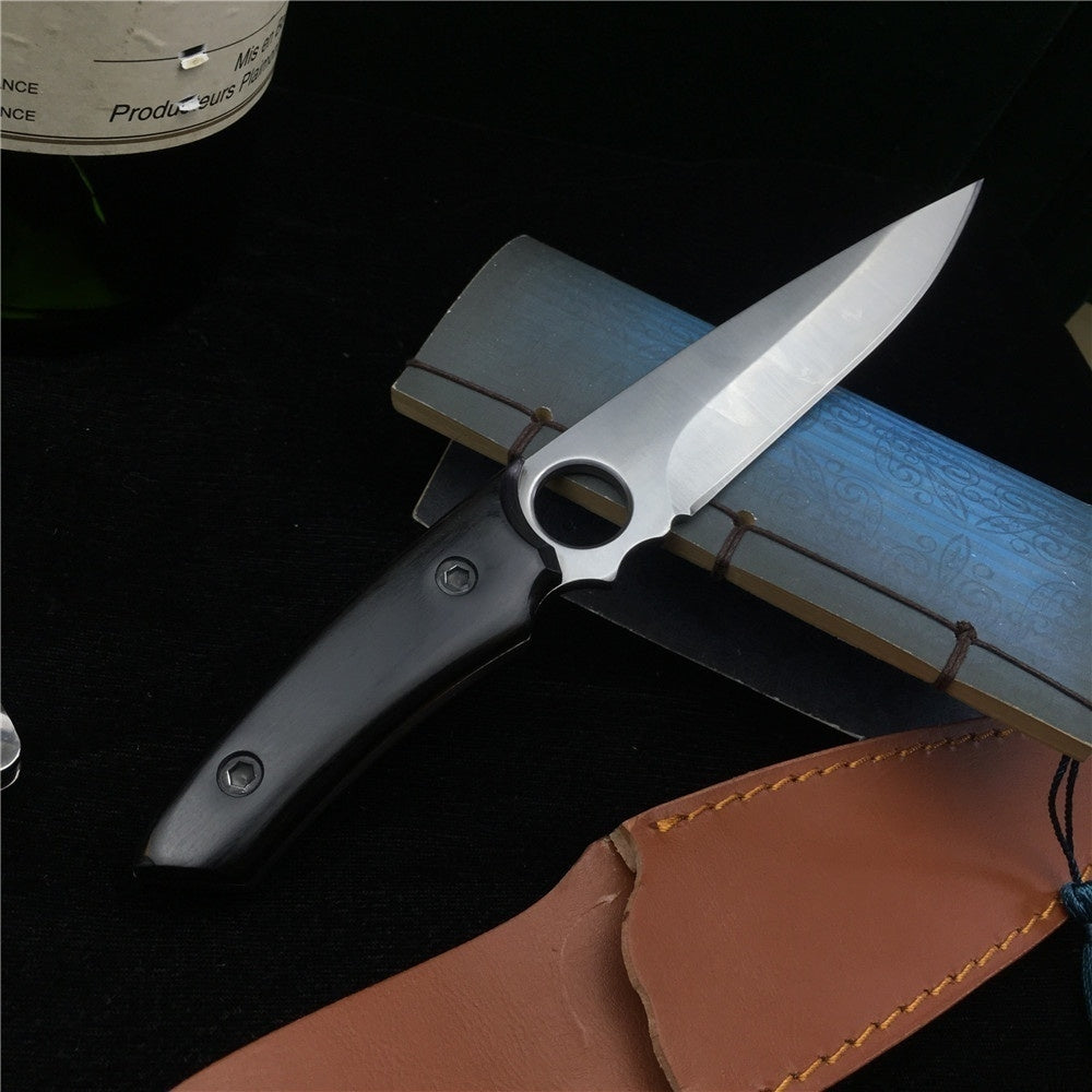 HOT! Tactical Knife Army Fixed Blade Hunting Wood Handle TANTO Military Dagger Combat Self Defense Knifes Camping High Quality