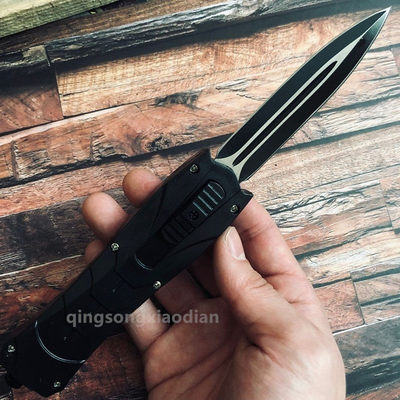 BENCHMADE POCKET OTF Double Action Flick Tactical Spring Assisted Open Point Out The Front Blade OUTDOOR SURVIVAL CAMPING FISHING