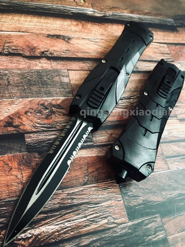 BENCHMADE POCKET OTF Double Action Flick Tactical Spring Assisted Open Point Out The Front Blade OUTDOOR SURVIVAL CAMPING FISHING