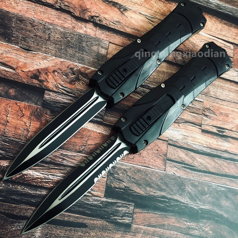 BENCHMADE POCKET OTF Double Action Flick Tactical Spring Assisted Open Point Out The Front Blade OUTDOOR SURVIVAL CAMPING FISHING