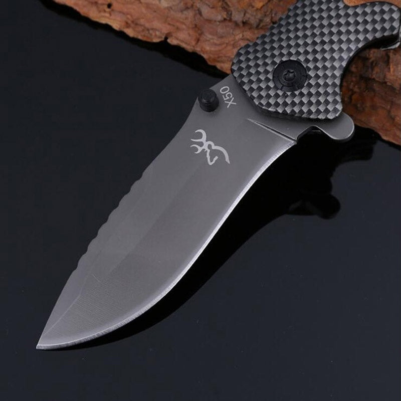 Browning 440C Stainless Steel Blade Titanium Coating Outdoor EDC Tactical Folding Pocket Knife