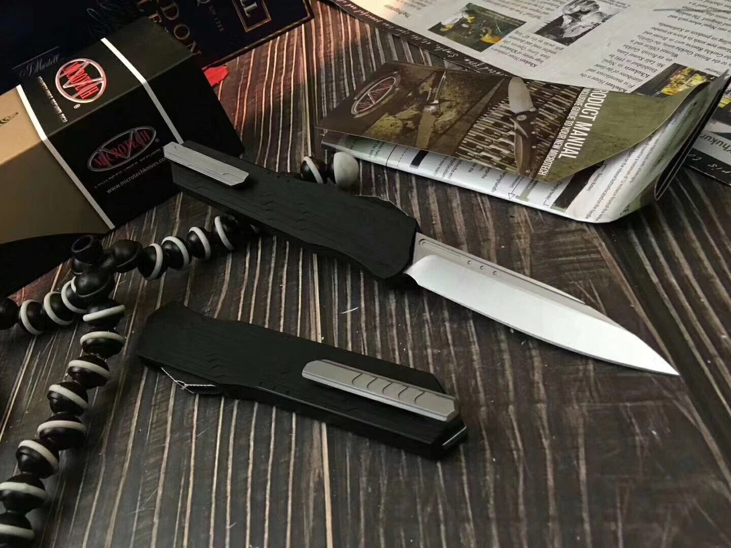 Microtech Safety Cutting Knives OTF EDC Spring Assisted Knife  Fixed Blades Double Edge Survival Knifes Camping Hunting Fishing Knifes