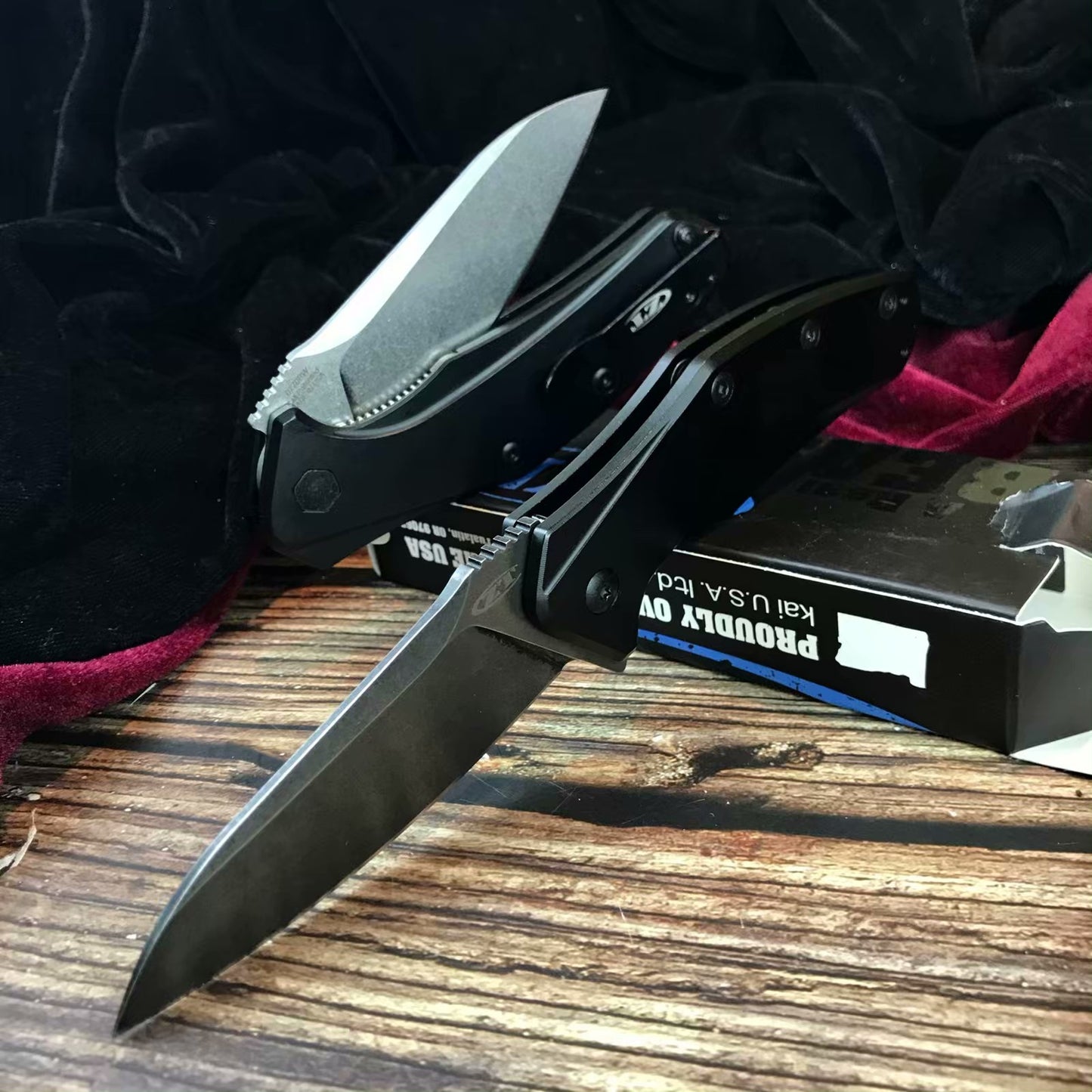 Zero Tolerance ZT Exquisite folding knife, 9cr18mov aluminum alloy steel military hunting survival tools