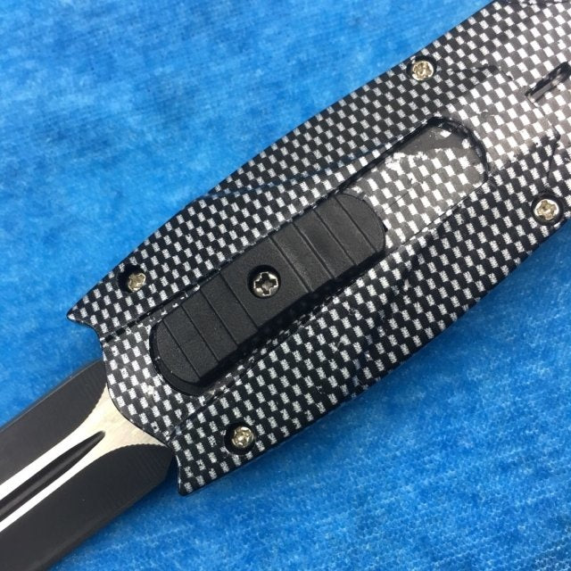 Multi-function tactical knife spring assisted 440 fixed blade double-edged, straight spring blade hardness 56HRC survival outdoor tool self defense folding knife travel pocket knife