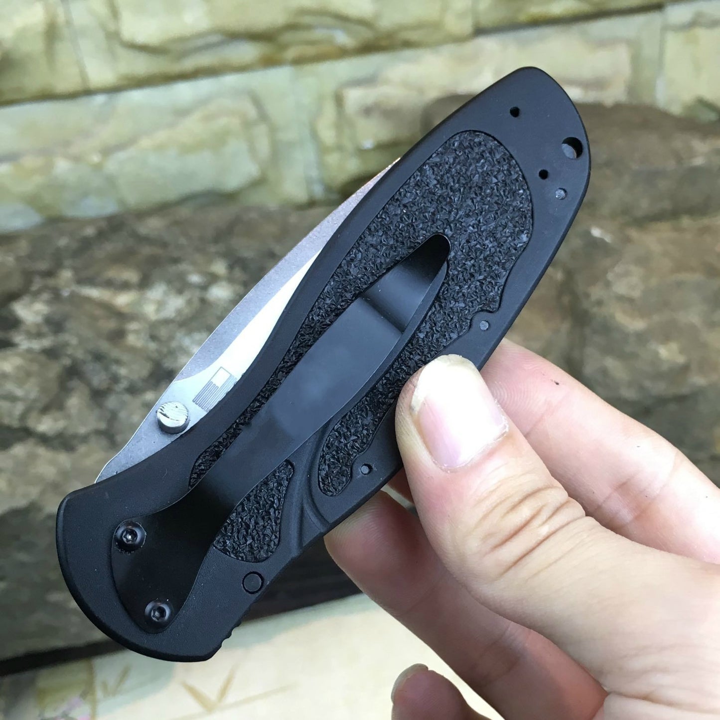 KERSHAW High quality spring assisted open S30V tactical rescue camping folding knife rescue tool aluminum anodized treatment