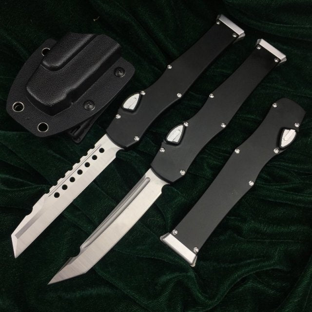 Microtech Safety cutter OTF EDC straight spring assisted cutter fixed single blade & double blade survival knife camping hunting fishing knife