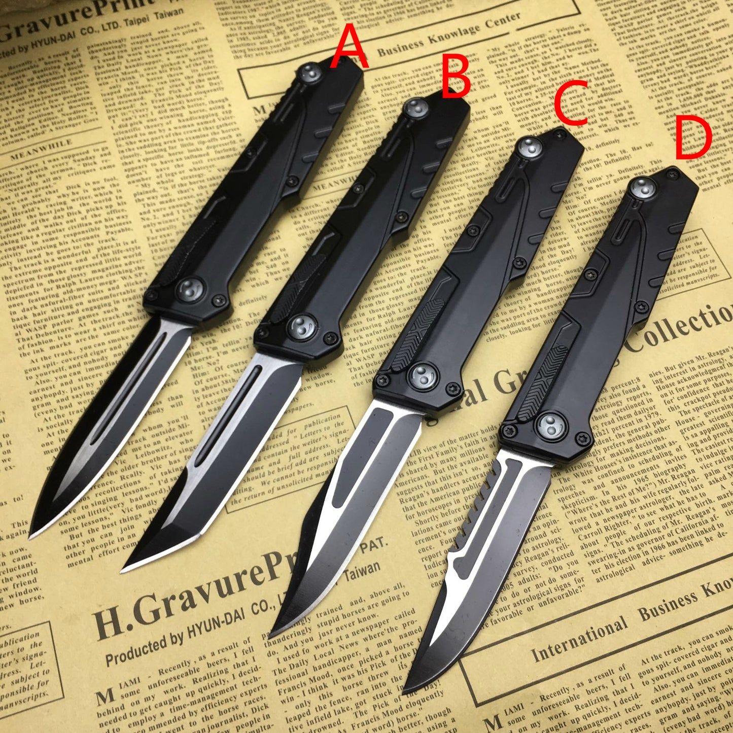 Tactical knife spring auxiliary 440C fixed blade double/single blade survival knife zinc-aluminum handle in four styles