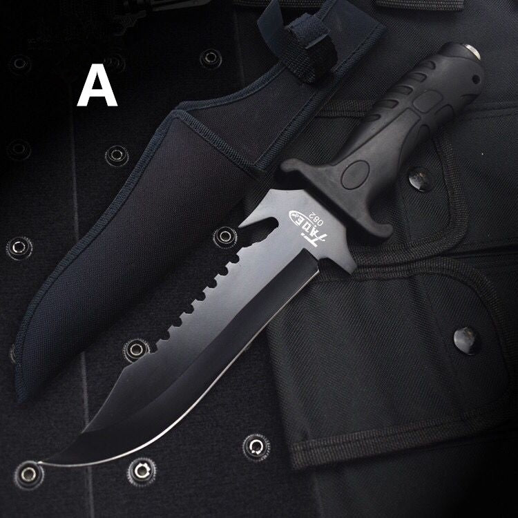 High Quality Tactical Fixed Blade Survival Knife Wilderness Combat Knives Essential Self-defense Tools Hunting Camping Knife Outdoor Army Dagger KNIFE