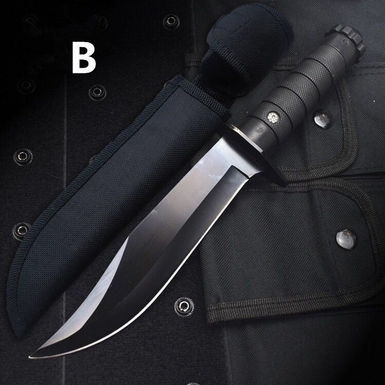 High Quality Tactical Fixed Blade Survival Knife Wilderness Combat Knives Essential Self-defense Tools Hunting Camping Knife Outdoor Army Dagger KNIFE