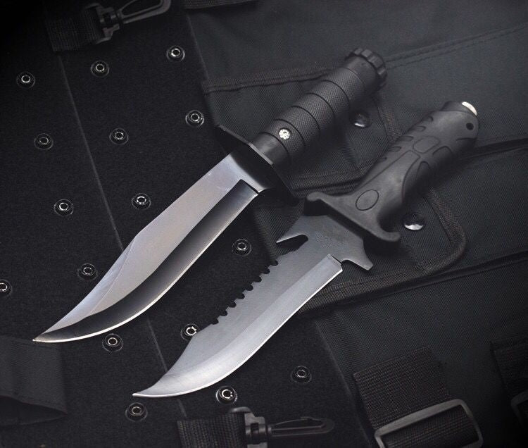 High Quality Tactical Fixed Blade Survival Knife Wilderness Combat Knives Essential Self-defense Tools Hunting Camping Knife Outdoor Army Dagger KNIFE