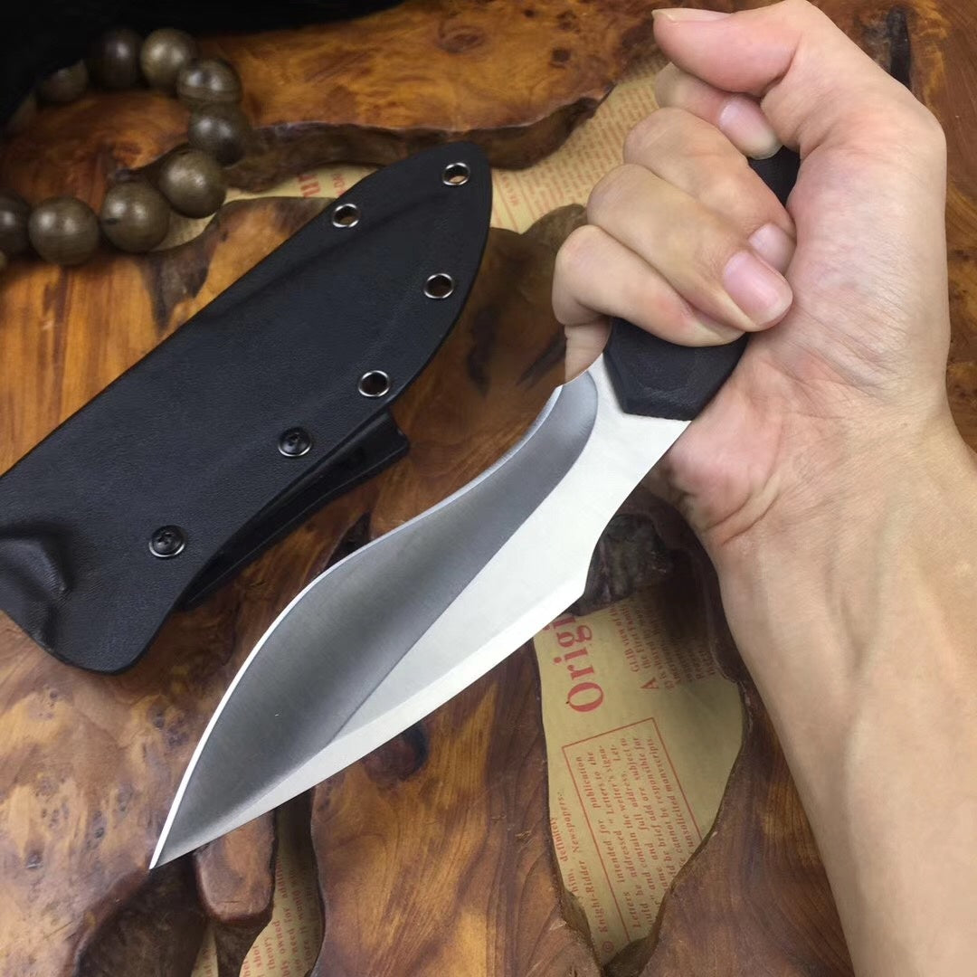 9.4 "high quality hunting fighting knife 58-59hrc machete survival kit fixed knife durable knife camping tool high hardness knife