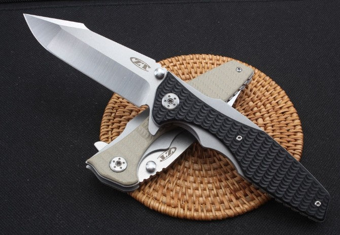 "9.64in" "ZT ZERO TOLERANCE ball bearing quick folding knife tactical spring assisted open folding rescue camping survival pocket knife"