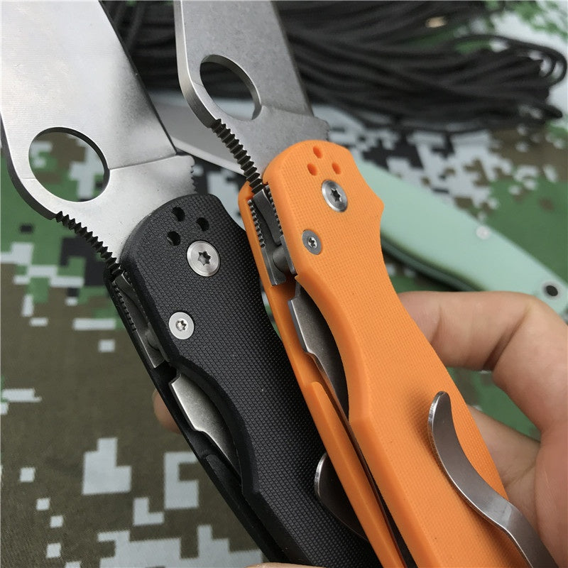 Spyderco  C81GP C81 Pocket EDC Knife G10 Handle Outdoor Camping Survivl Knives