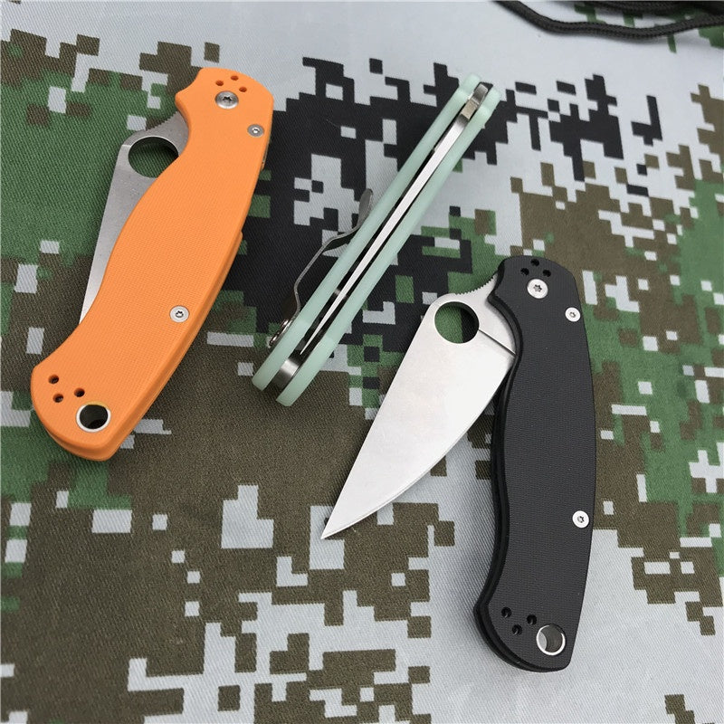 Spyderco  C81GP C81 Pocket EDC Knife G10 Handle Outdoor Camping Survivl Knives