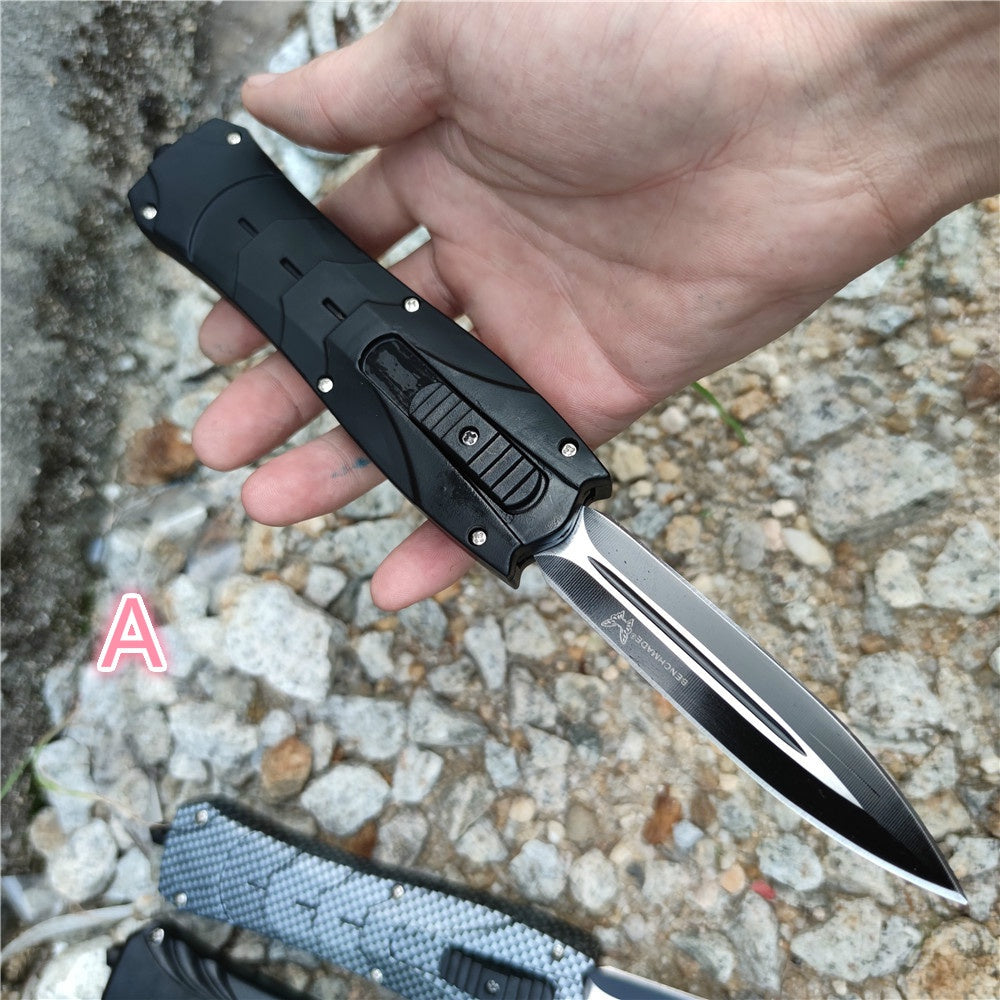 AUTO OTF stiletto spring Assisted Tactical Knife Switchblade outdoor camping self defense multitool Tanto Hunting automatic knives pocket