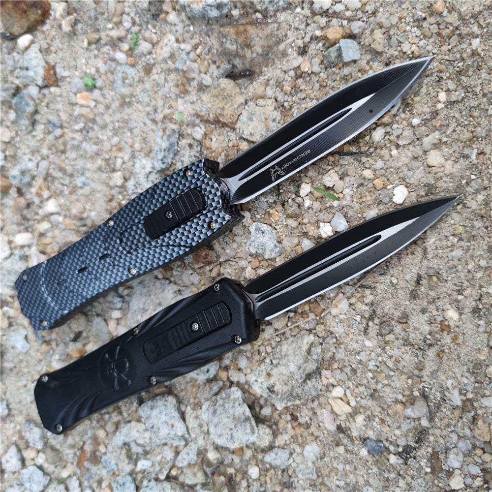 AUTO OTF stiletto spring Assisted Tactical Knife Switchblade outdoor camping self defense multitool Tanto Hunting automatic knives pocket