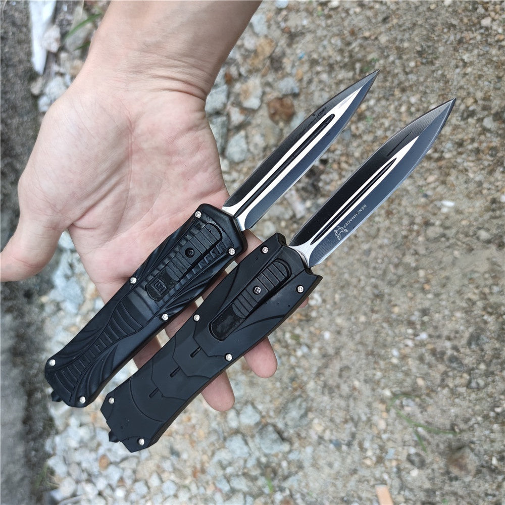 AUTO OTF stiletto spring Assisted Tactical Knife Switchblade outdoor camping self defense multitool Tanto Hunting automatic knives pocket