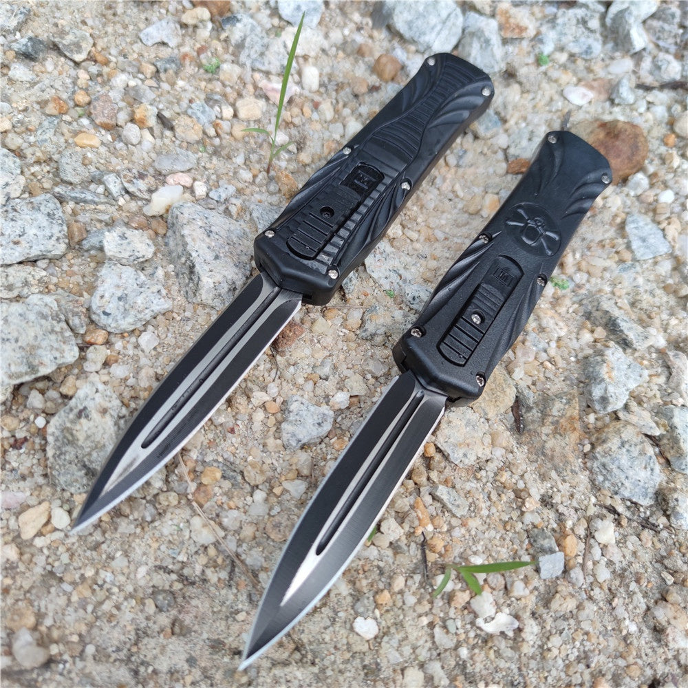 AUTO OTF stiletto spring Assisted Tactical Knife Switchblade outdoor camping self defense multitool Tanto Hunting automatic knives pocket