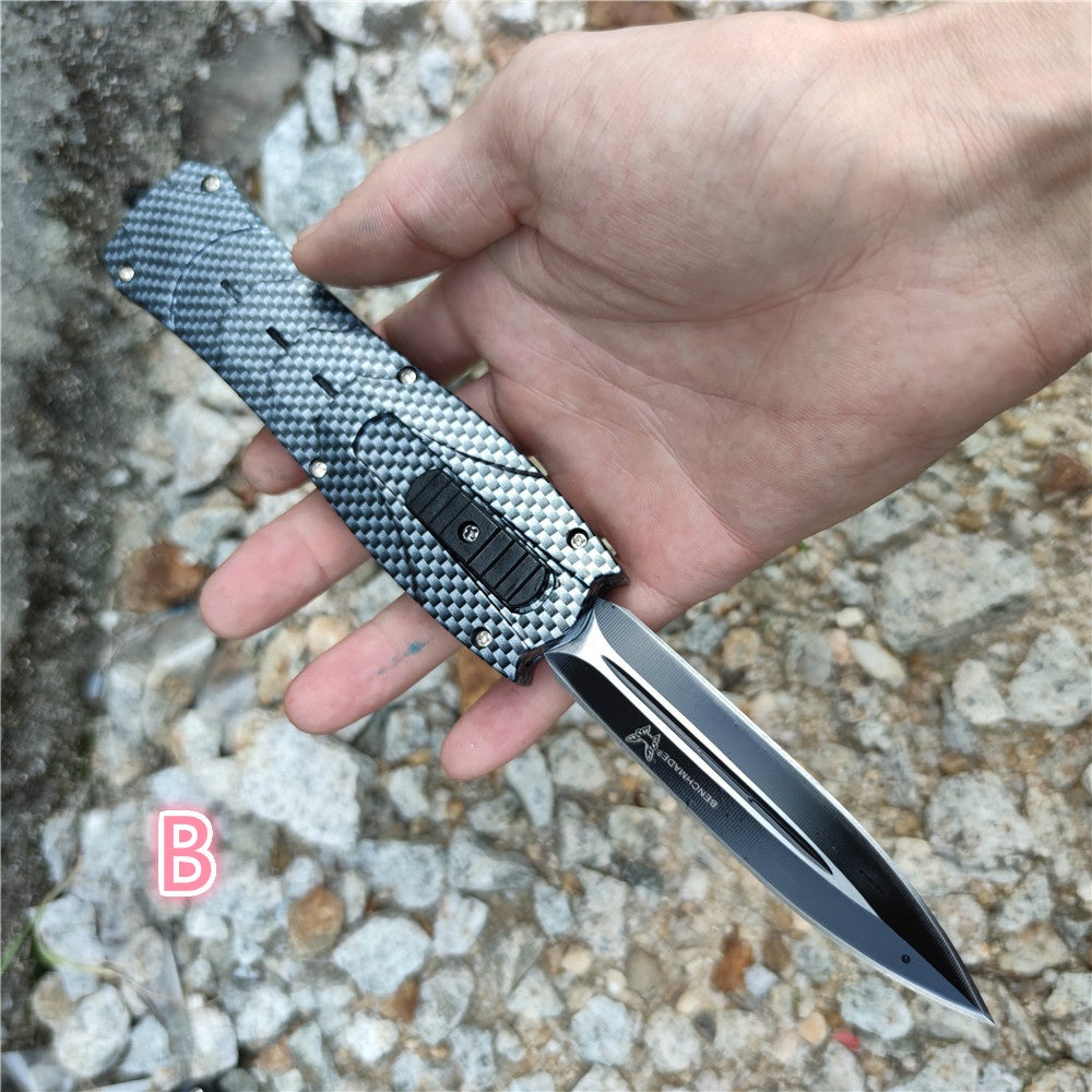 AUTO OTF stiletto spring Assisted Tactical Knife Switchblade outdoor camping self defense multitool Tanto Hunting automatic knives pocket