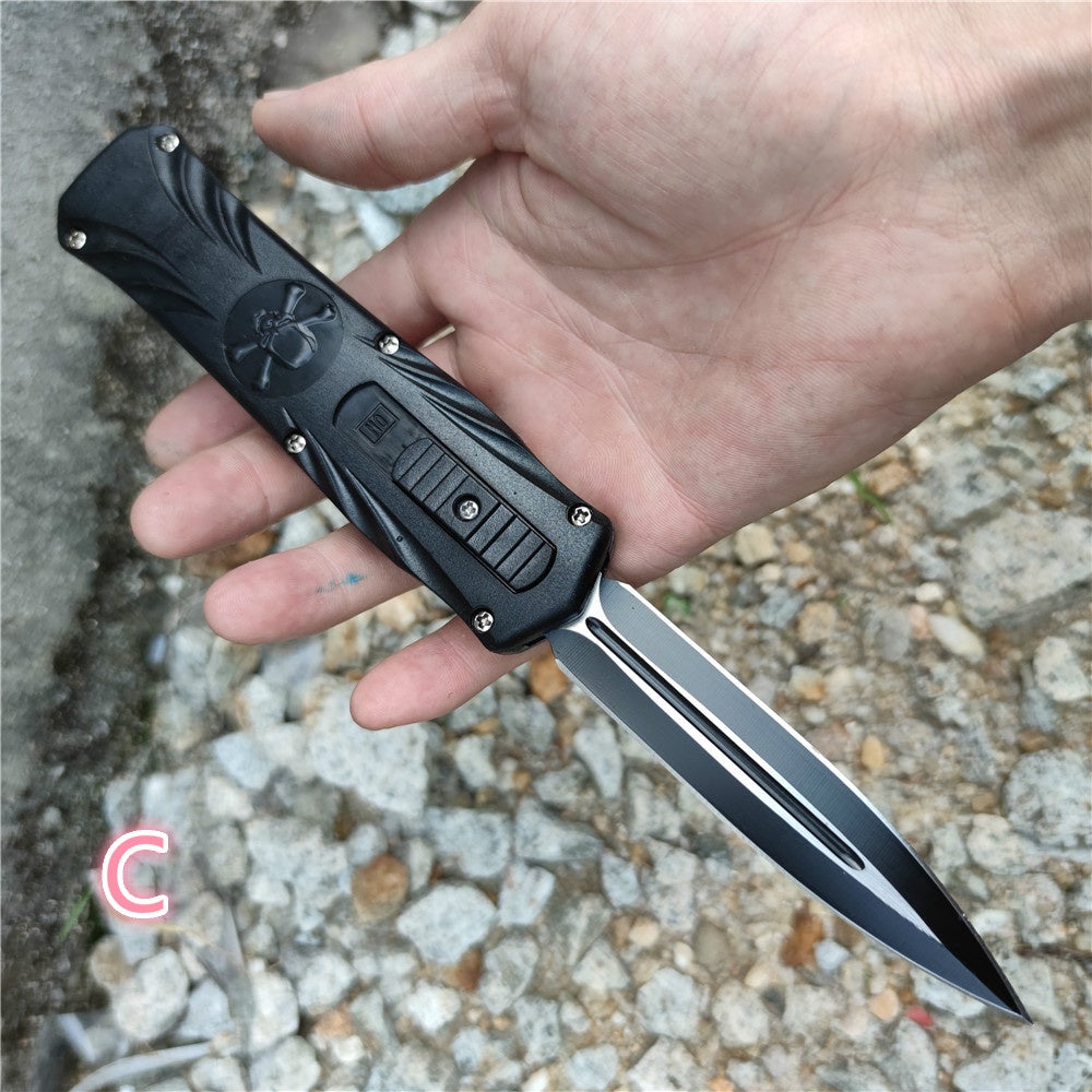 AUTO OTF stiletto spring Assisted Tactical Knife Switchblade outdoor camping self defense multitool Tanto Hunting automatic knives pocket