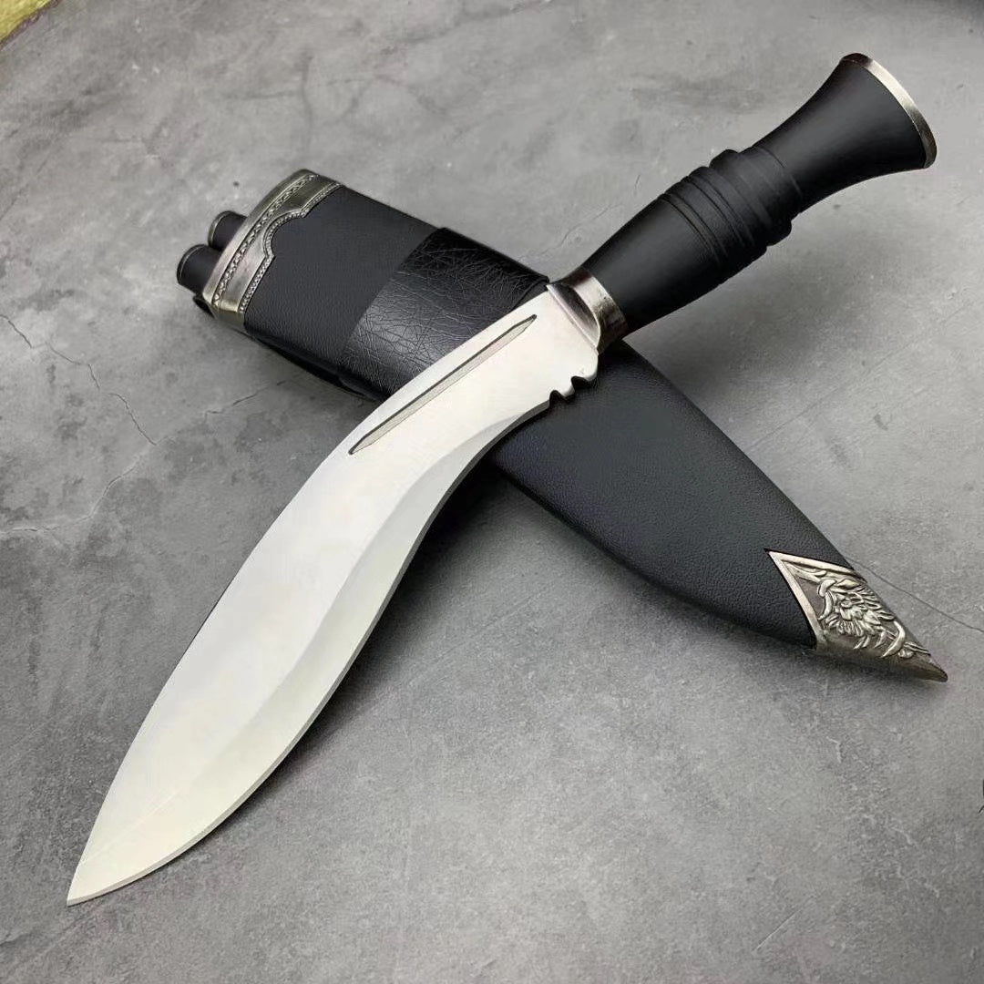 2020 New Kukri Machetes （440C Blade ABS Plastic Handle ）Tactical Fighting Machete Hunting  Fixed Knives