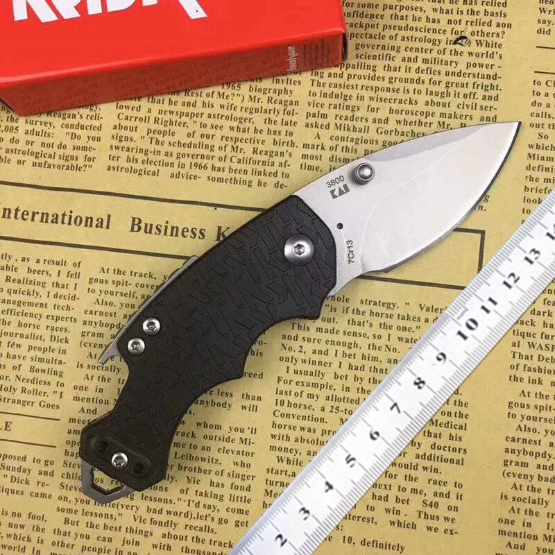 Kershaw 3800 Folding Pocket Knife 7Cr13 Steel Camping Knife Outdoor Mini keychain Knife EDC Multitool Small Knife Bottle Opener