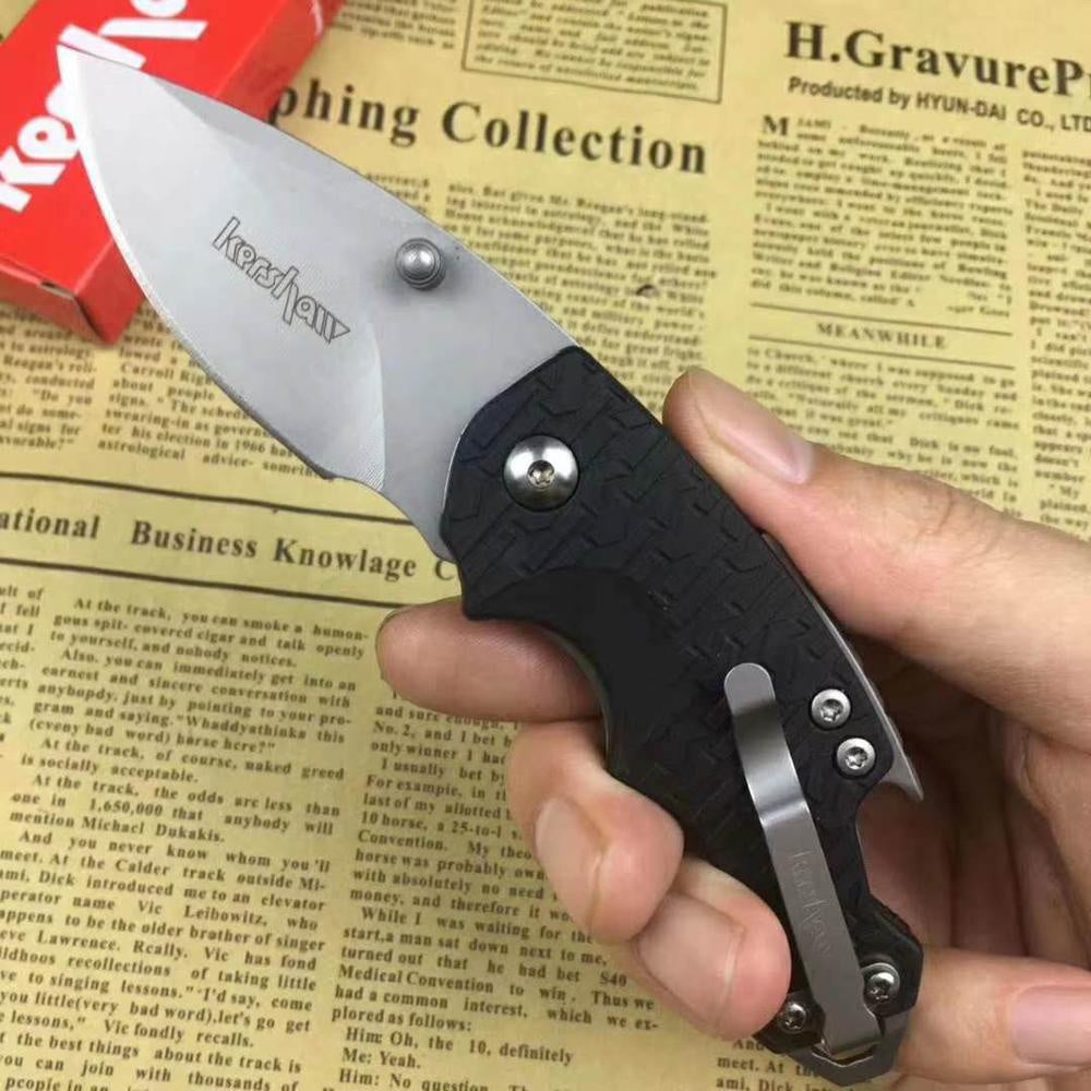 Kershaw 3800 Folding Pocket Knife 7Cr13 Steel Camping Knife Outdoor Mini keychain Knife EDC Multitool Small Knife Bottle Opener