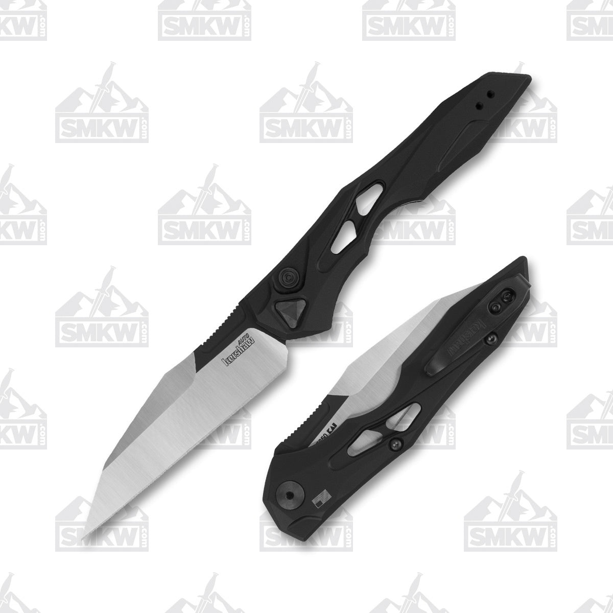 New Tactical knife KERSHAW 7650 Launch 13 AUTO Folding Knife 3.5" Two-Tone CPM-154 Wharncliffe Blade, Black Anodized Aluminum Handles