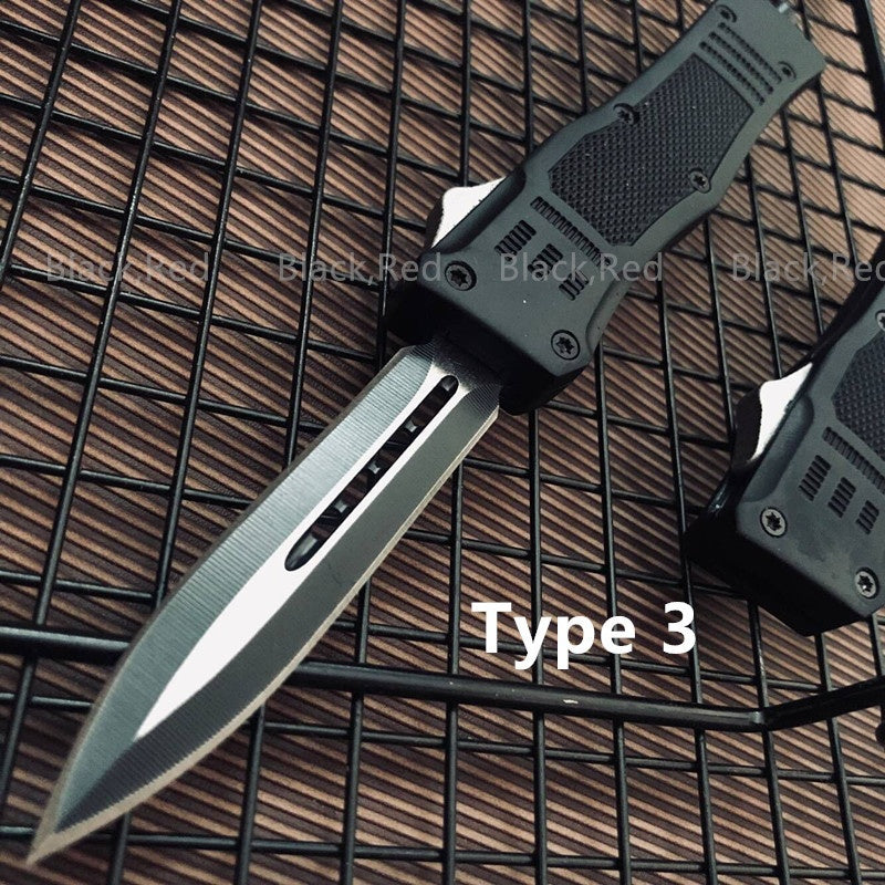 Microtech 2021 NEW Tactical OTF Spring Assist Knife Hunting Flick Blade Survival EDC Tools Auto Fixed Blades Aviation Aluminum Handle Camping Safety Cutting KNIVES Fishing Tool Knifes-5 STYLES