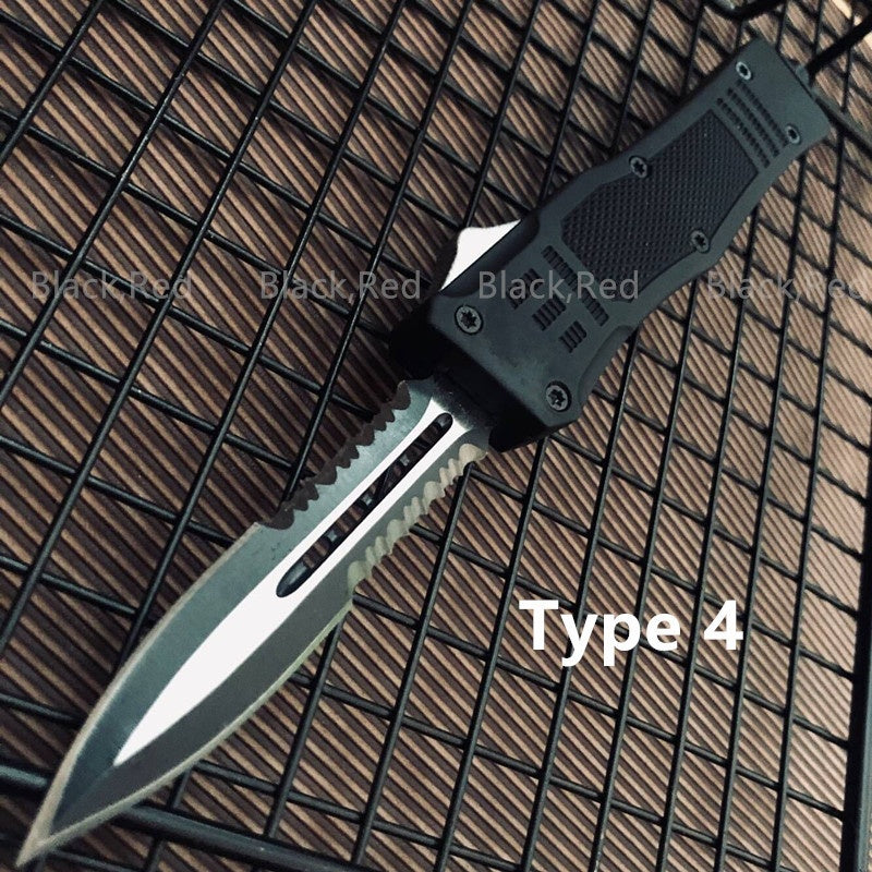 Microtech 2021 NEW Tactical OTF Spring Assist Knife Hunting Flick Blade Survival EDC Tools Auto Fixed Blades Aviation Aluminum Handle Camping Safety Cutting KNIVES Fishing Tool Knifes-5 STYLES