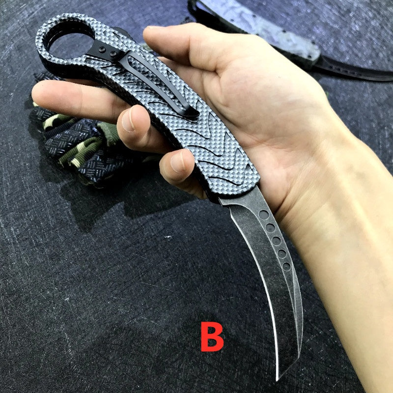 Survival Multi Tools Tactical Fixed Blade Knife Hunting Camping Neck Claw Knife