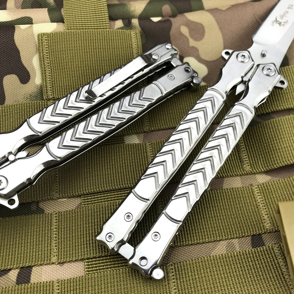 Elk Ridge Practice Knife Butterfly Trainer Balisongs Butterfly Knives Sharp Outdoor Tactical Knifes Hunting Combat Tool