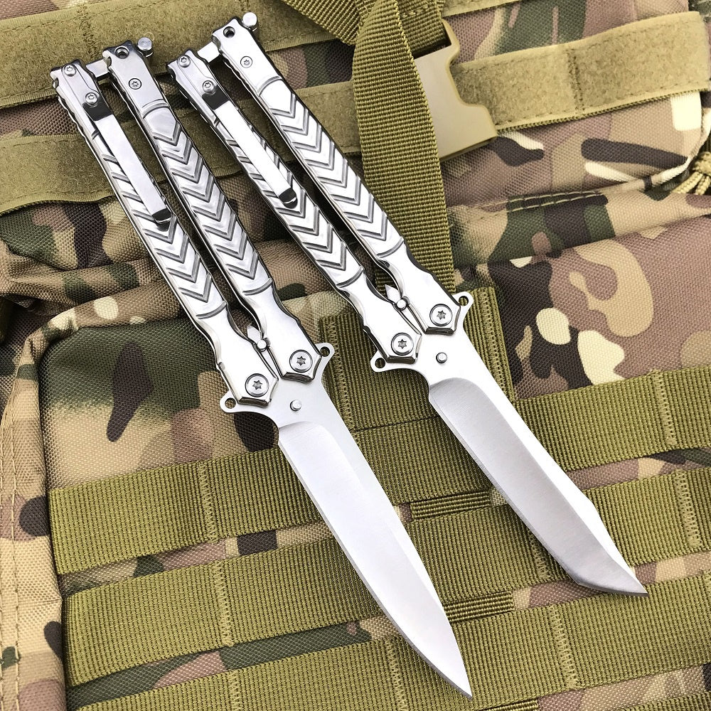 Elk Ridge Practice Knife Butterfly Trainer Balisongs Butterfly Knives Sharp Outdoor Tactical Knifes Hunting Combat Tool