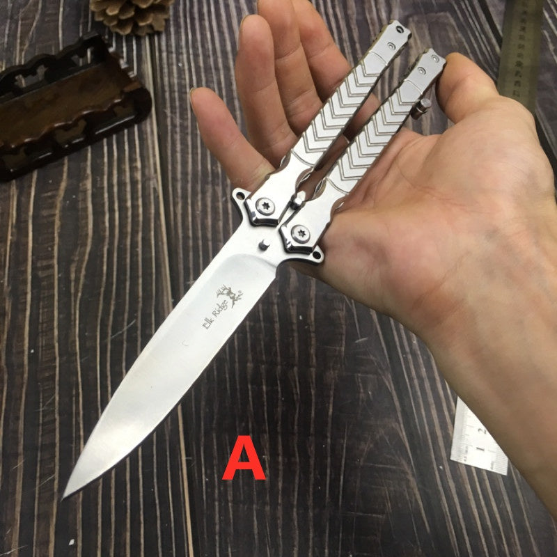 Elk Ridge Practice Knife Butterfly Trainer Balisongs Butterfly Knives Sharp Outdoor Tactical Knifes Hunting Combat Tool